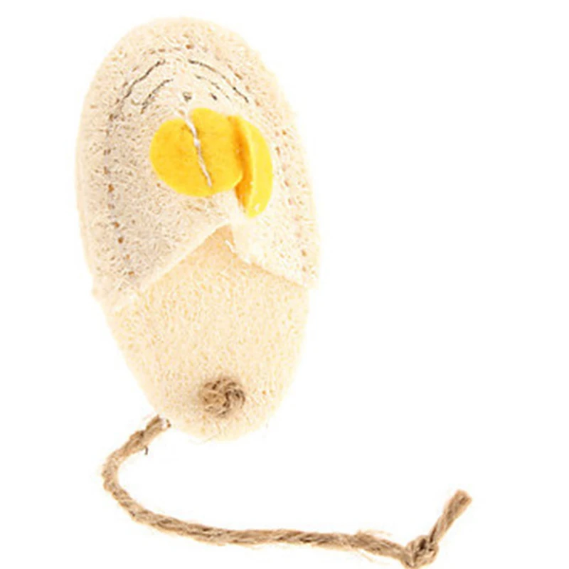 Губка из натуральной люфы ПЭТ Форма обучение боковых зубов игрушка для очистки