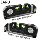 Лазерный уровень Горизонтальный Вертикальный выравниватель 8 футов Стандартные метрические линейки многоцелевой измерительный выравниватель черная лента выравниватель пузырьки