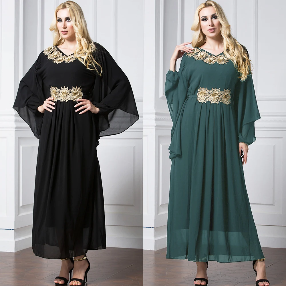 Мусульманское платье Абайи Дубай абайя Пакистан джеллаба для женщин