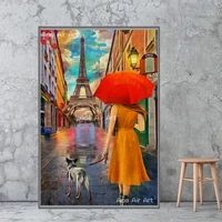 custom charming london and pairs diamond painting full drill tower street landscape cross stitch art kit for home decor