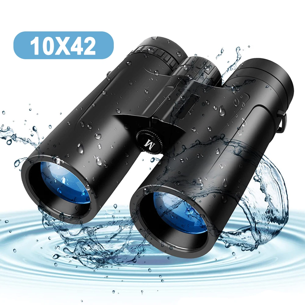 

Профессиональный бинокль для взрослых, легкий водонепроницаемый HD монокуляр 10 х42, для охоты, путешествий, улицы светильник легкое зрение