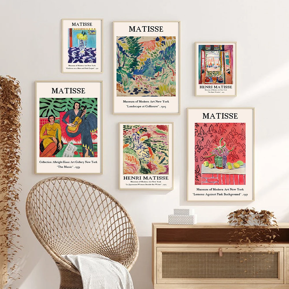 

Henri Matisse Retro Posters And Prints Vintage Abstract Landscape Wall Art Canvas Painting Pictures For Living Room Home Decor