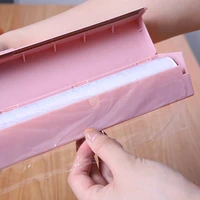 preservative film cutters 1pcs cling food wrap cutter plastic wrap dispenser storage holder simple style kitchen accessories