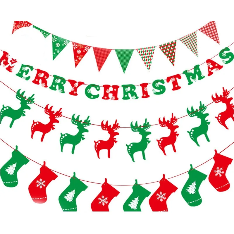 Рождественский венок бандаж баннер Рождество сделай сам украшение для семьи