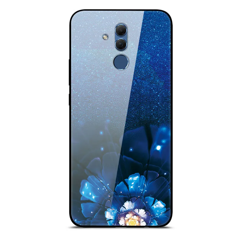 Mate 20 Lite чехол для huawei mate 20 Lite чехол s 6,3 силиконовый бампер из закаленного стекла+ Жесткая задняя крышка из поликарбоната чехол для телефона s Coque - Цвет: 40