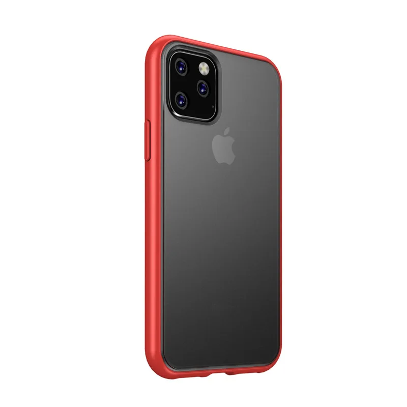 Для iPhone 11 Pro чехол Скраб Жесткий прозрачный PC задняя крышка+ TPU для iPhone 11 Max чехол полное покрытие задняя крышка чехол 6,4 ''funda