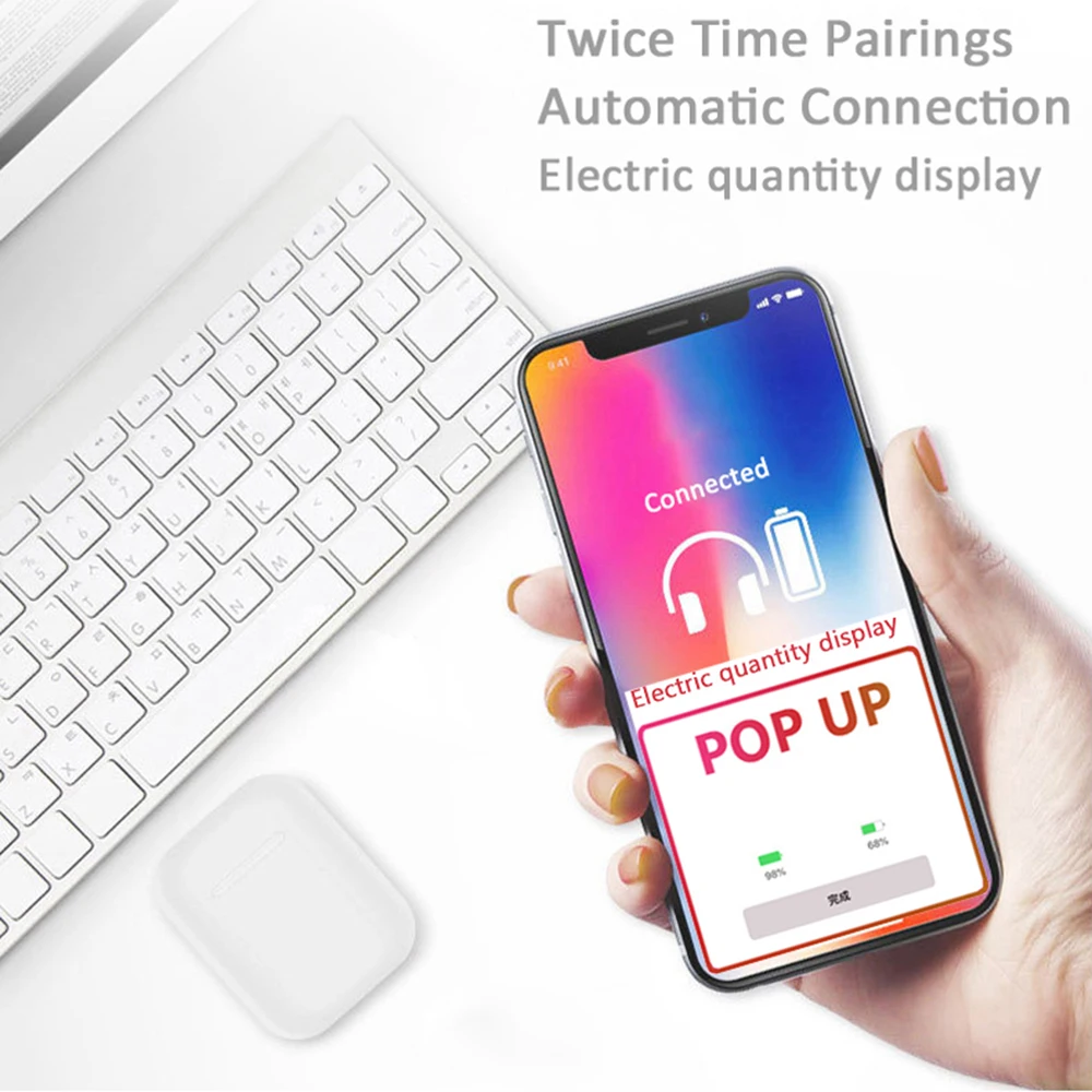 I12 TWS Оригинальные Bluetooth 5 0 наушники беспроводная спортивная Гарнитура
