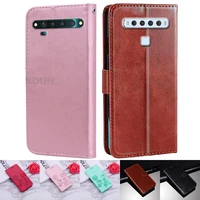 phone wallet case for tcl 10 pro t799b t799h flip cover pu leather protective shell tcl 10l case protector magnetic cover funda