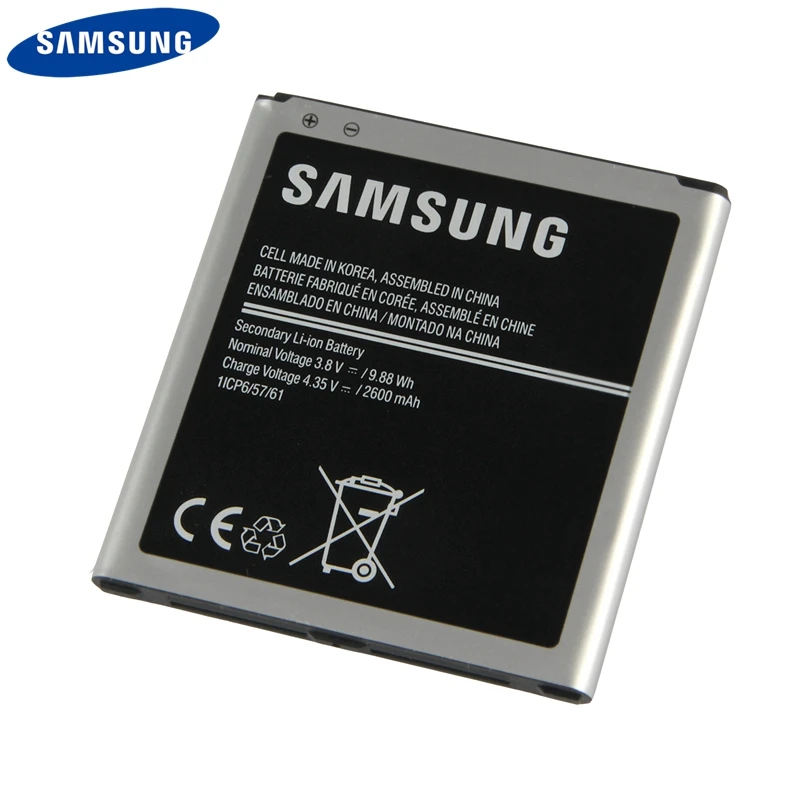 Оригинальная Замена телефон Батарея EB-BG530CBE для samsung Galaxy Grand J3 J320F G5308W G530 G530H G531 J5 2600 мА-ч