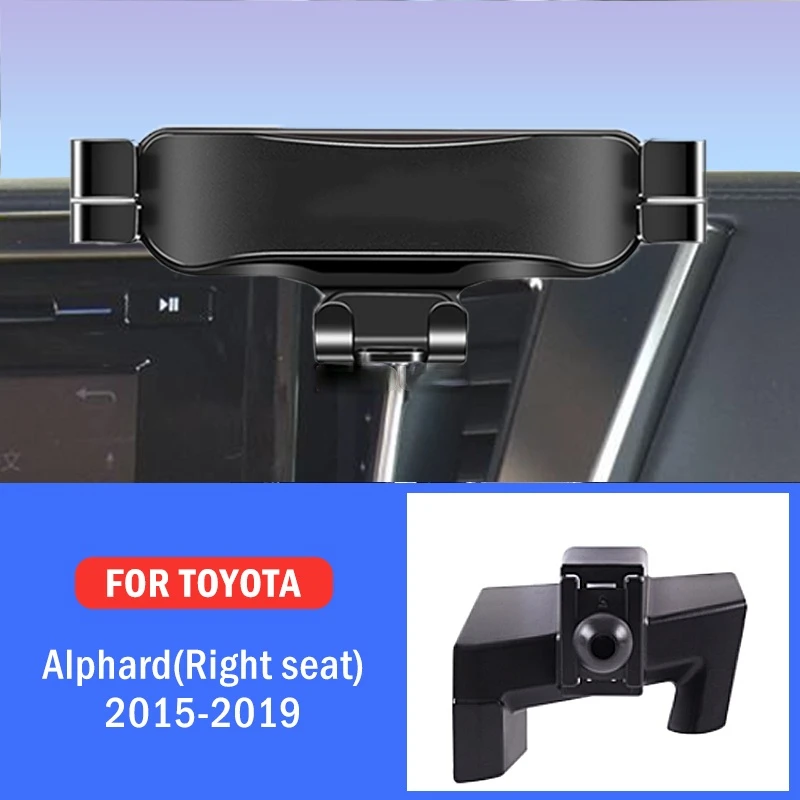 

Car Mobile Phone Holder For Toyota Alphard Right Hand Drive 2015-2019 Mounts Stand GPS Navigation Bracket Car Accessories