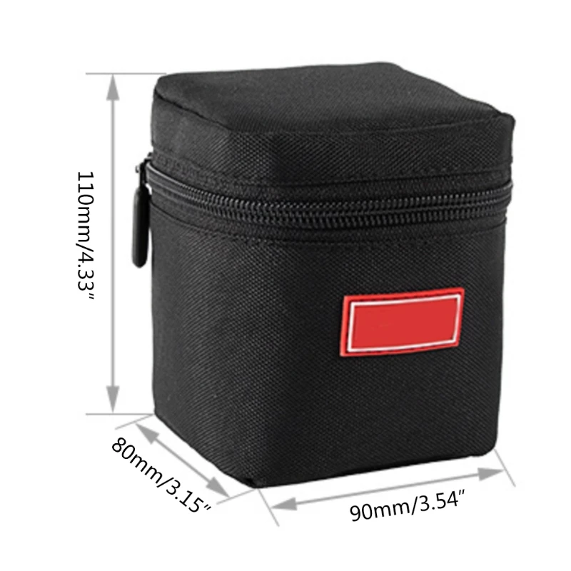 

066A DSLR Camera Lens Bag Poch Case Wearproof Photography Camera Pouch Shockproof Lens Bag with Thick Padded