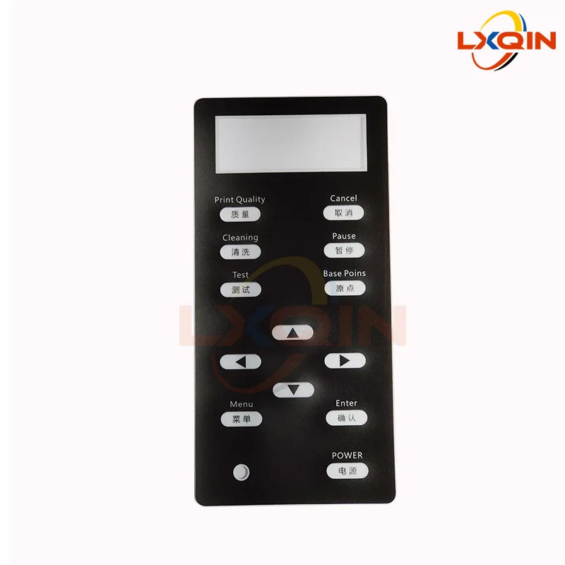 

LXQIN printer key panel key board cover for Allwin Myjet Galaxy Flora Infiniti Audley button operation control panel sticker