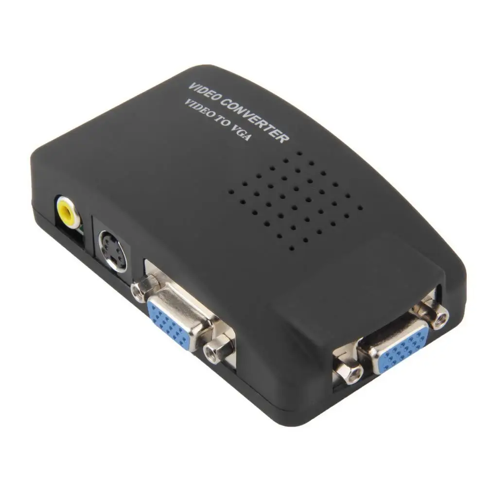 ТВ RCA Композитный S Video AV In к ПК VGA lcd Out конвертер адаптер Bht|Зарядные устройства| |