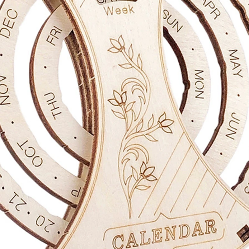 

DIY 3D Wooden Calendar Desktop Decoration Educational Puzzle Toy Children's Creative Handmade Graduation Gift
