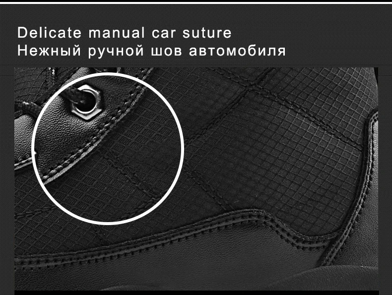 Очень теплые мужские зимние ботинки водонепроницаемые уличные мужские зимние ботинки меховые мужские ботинки до середины икры