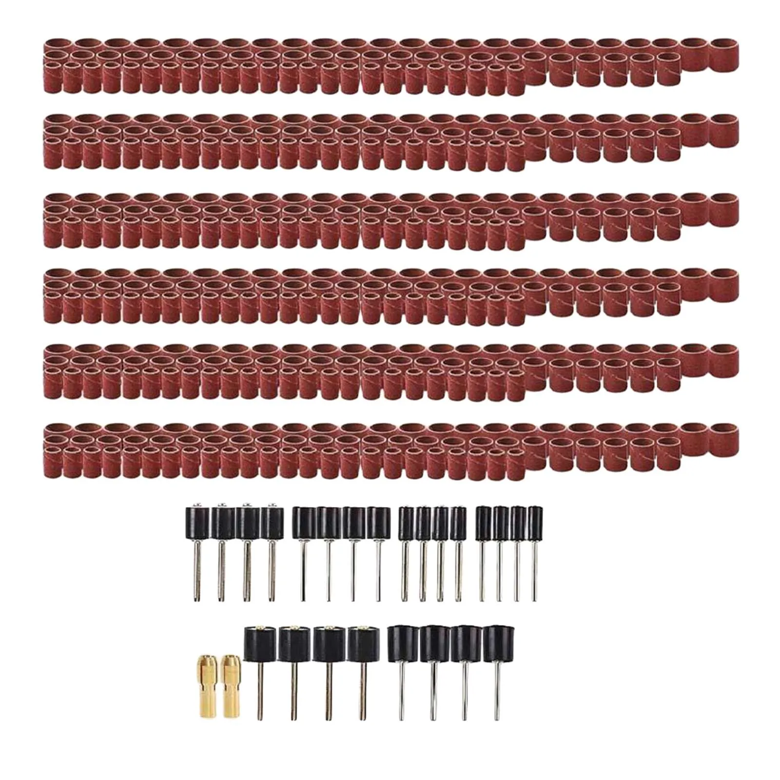 

Drum Sander Set, 432 Pieces Sanding Bands 24 Pieces Drum Mandrels Rotary Drill Tools