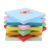 100pcs set color square origami paper double sided solid color folding paper kids handmade diy scrapbooking craft material