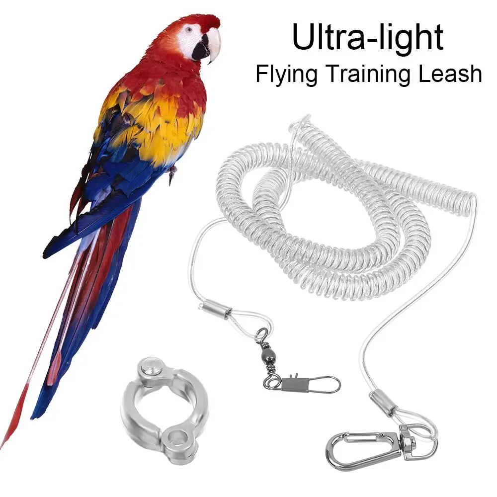 Parrot Bird Flying Training Leash Ultra-light Flexible Rope Anti-bite Leg Ring Harness Outdoor Macaw Cockatiel Starling | Дом и сад