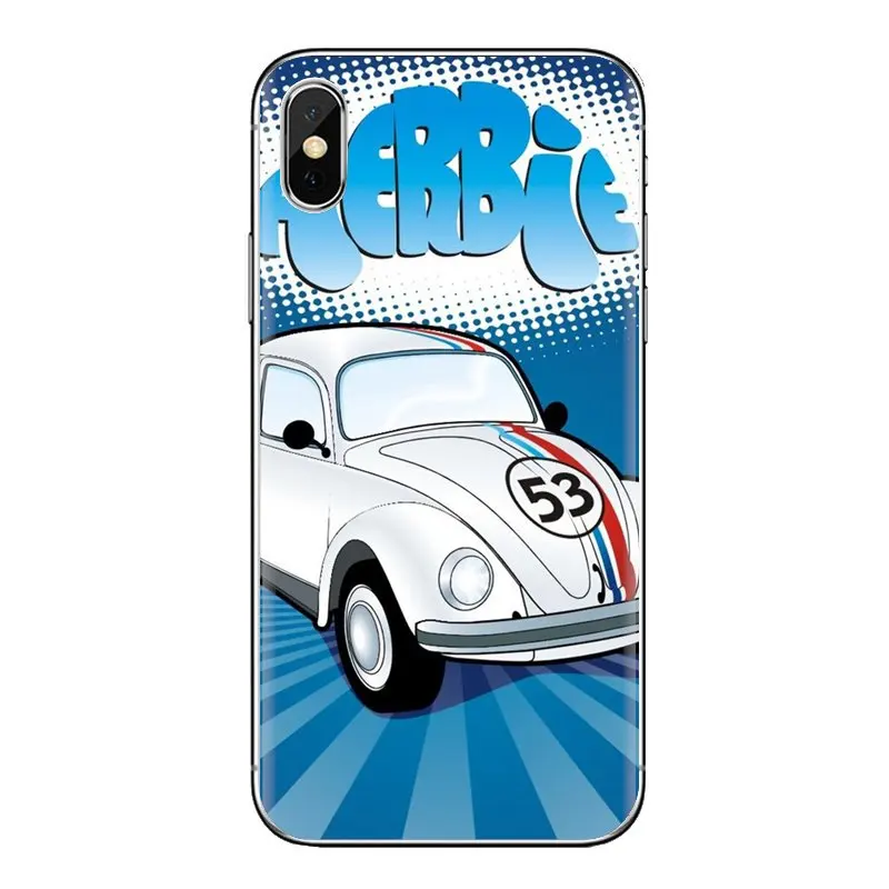 TPU Transparent Case Covers For Xiaomi Mi6 Mi 6 A1 Max Mix 2 5X 6X Redmi Note 5 5A 4X 4A A4 4 3 Plus Pro Herbie 53 VW bug beetle |