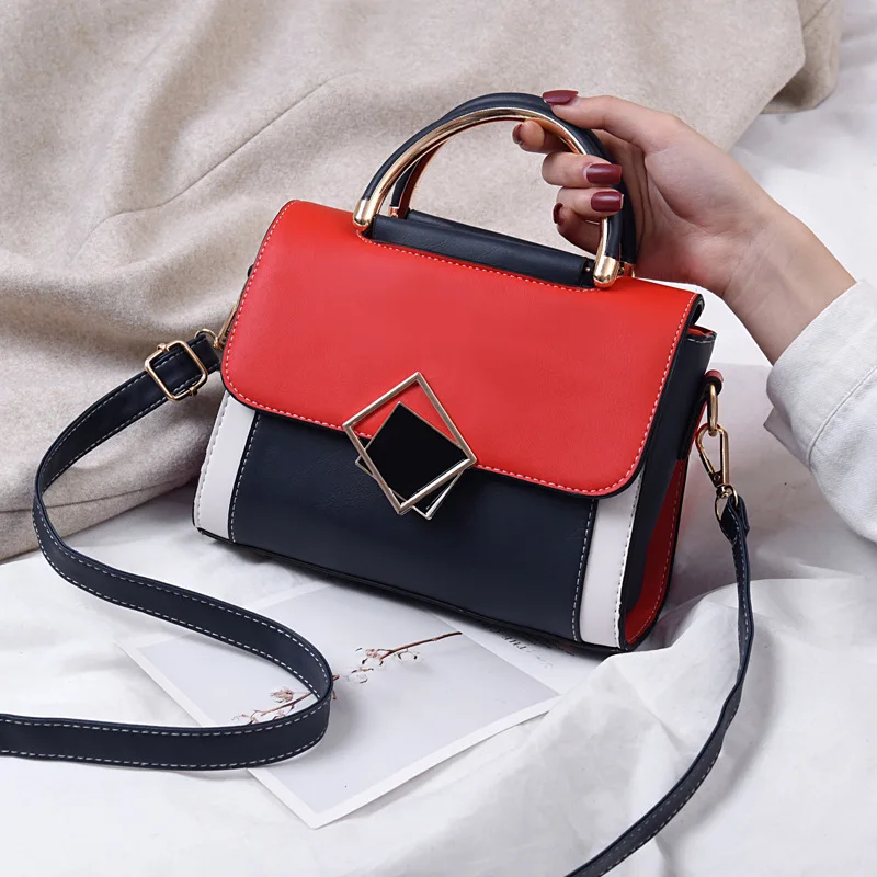 

Сумка-мессенджер сетчатая красная модная контрастная универсальная сумка через плечо сумка-мессенджер нишевая сумка оптовая продажа