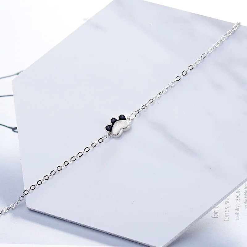 TSHOU95 милые кошачьи когти браслет с котенком ювелирные изделия нержавеющая сталь
