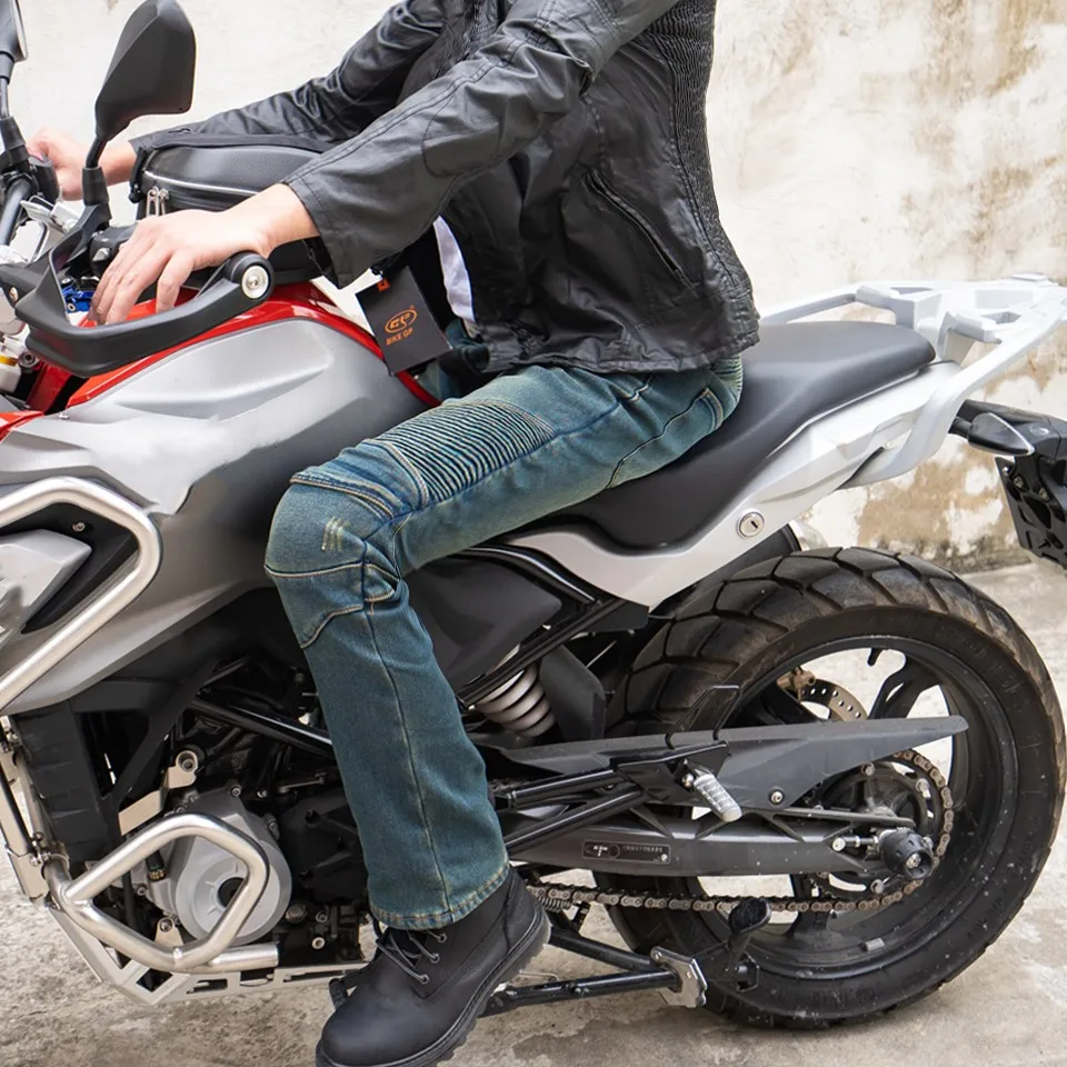 Мотоциклетные брюки бархатные водонепроницаемые джинсы мотоциклетные мужское