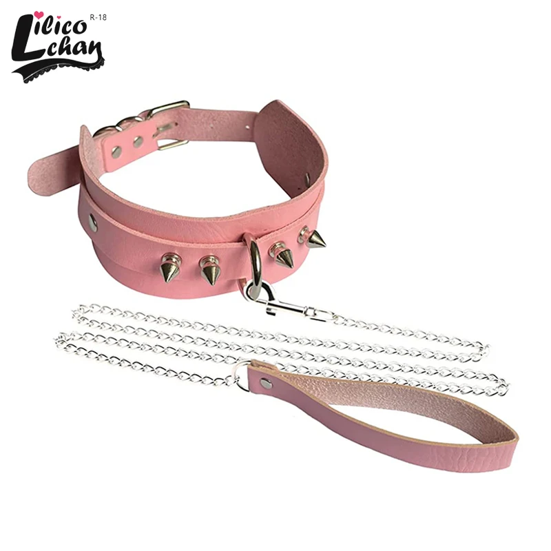 Модный кожаный чокер Lilico ожерелье из готика Харадзюку искусственной кожи в стиле