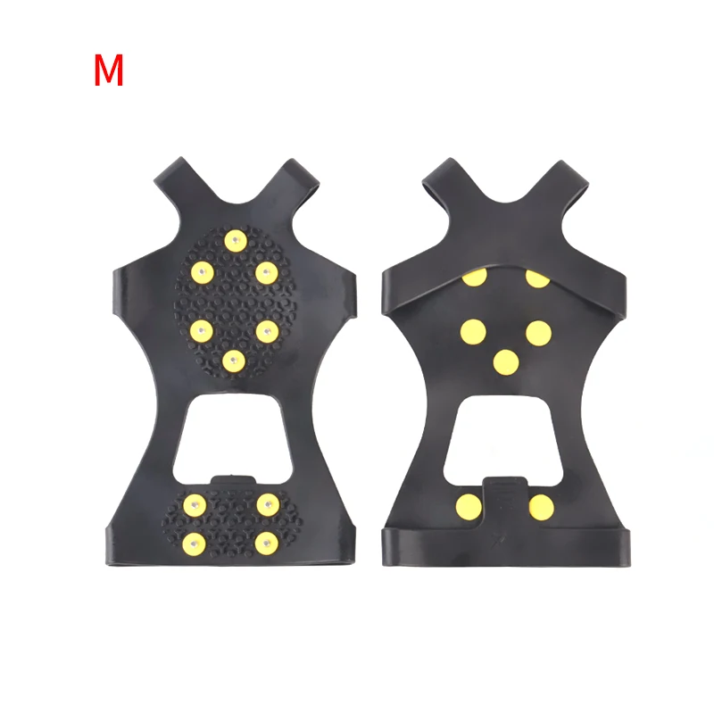 

10 Studs Anti-Skid Snow Ice Climbing Shoe Grips Crampons Cleats Overshoes Easy Installation Anti-Skid Shoe Spikes Practical