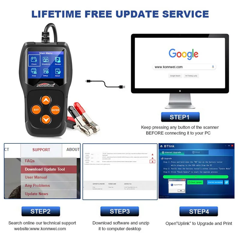 Тестер аккумулятора 12 В Автомобильный цифровой анализатор нагрузки автомобиля