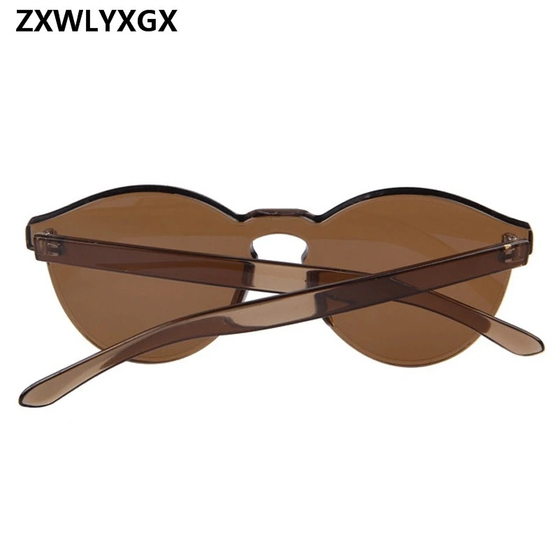 

New Fashion Rimless Vintage Round Mirror Sunglasses Women Luxury Brand Original Design Sun Glasses Men/women