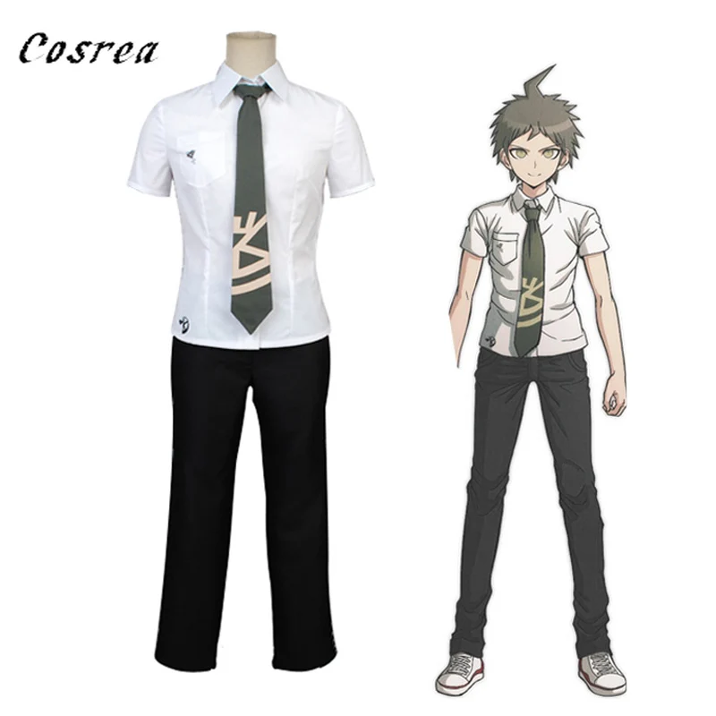 Игровой супер Danganronpa 2 Хадзимэ Хината косплей костюм из рубашки и штанов мужские