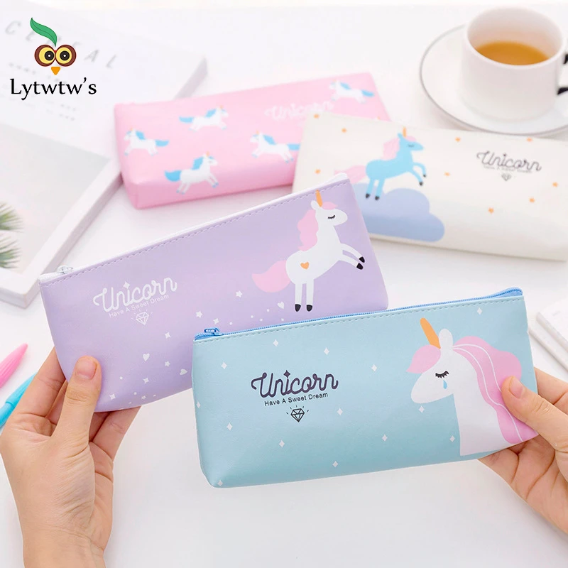 1 шт. симпатичная женская сумка карандаш Lytwtw из искусственной кожи школьные