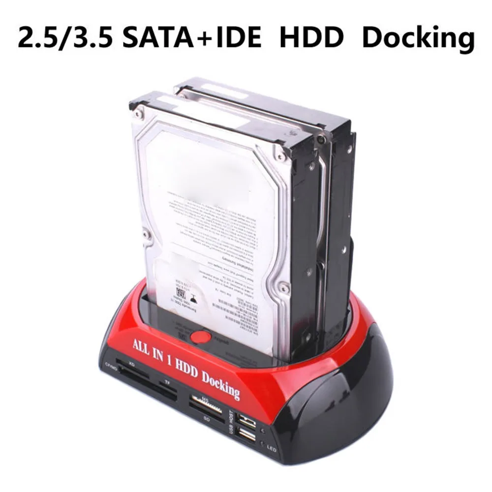 

Док-станция IDE SATA SDD с двумя слотами, 2021/2,5 дюйма, 3,5