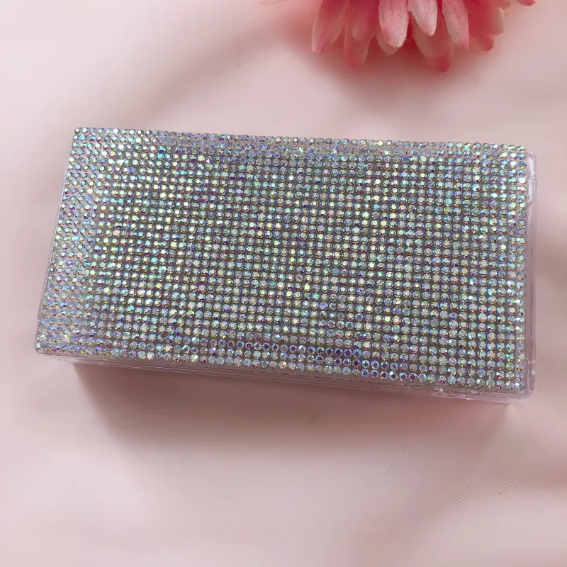 10pcs/lot rhinestone lash box High Quality Drawer 3D 5D Mink Eyelashes Glitter Rhinestone Lashes Box | Красота и здоровье