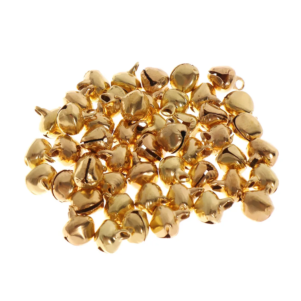 50Pcs Jingle Bells Aluminum Loose Beads Small For Festival Party Decoration/Christmas Tree Decoration/DIY Crafts Accessories Hot | Дом и сад