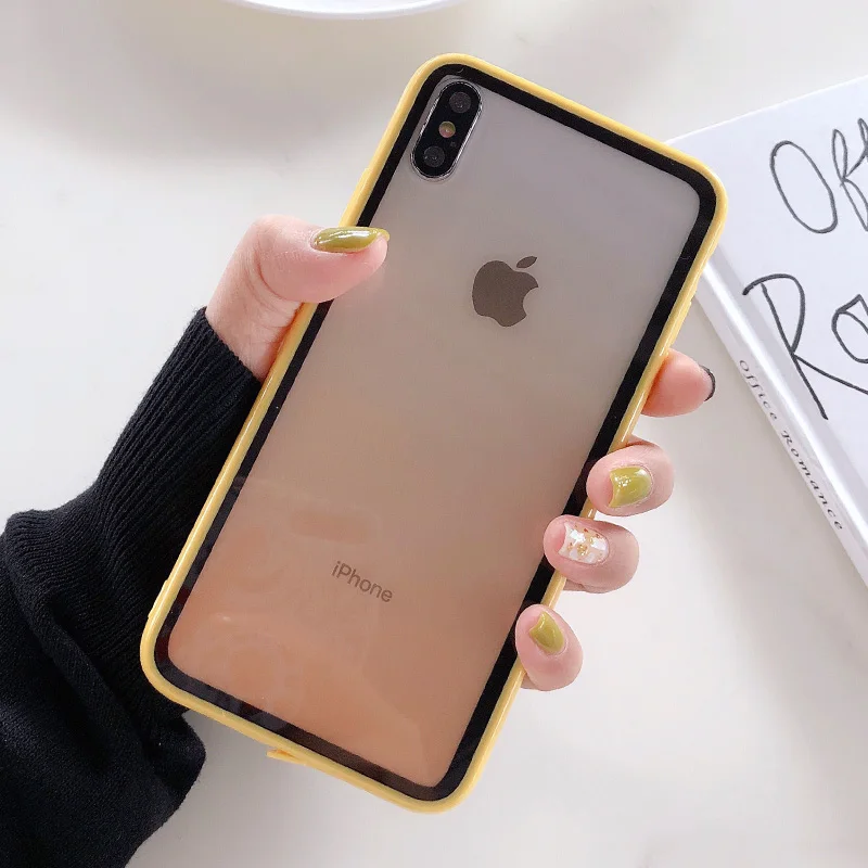 Градиентный цветной чехол для телефона Apple iPhone XS Max XR X 7 8 6 6S Plus Жесткий ПК мягкая