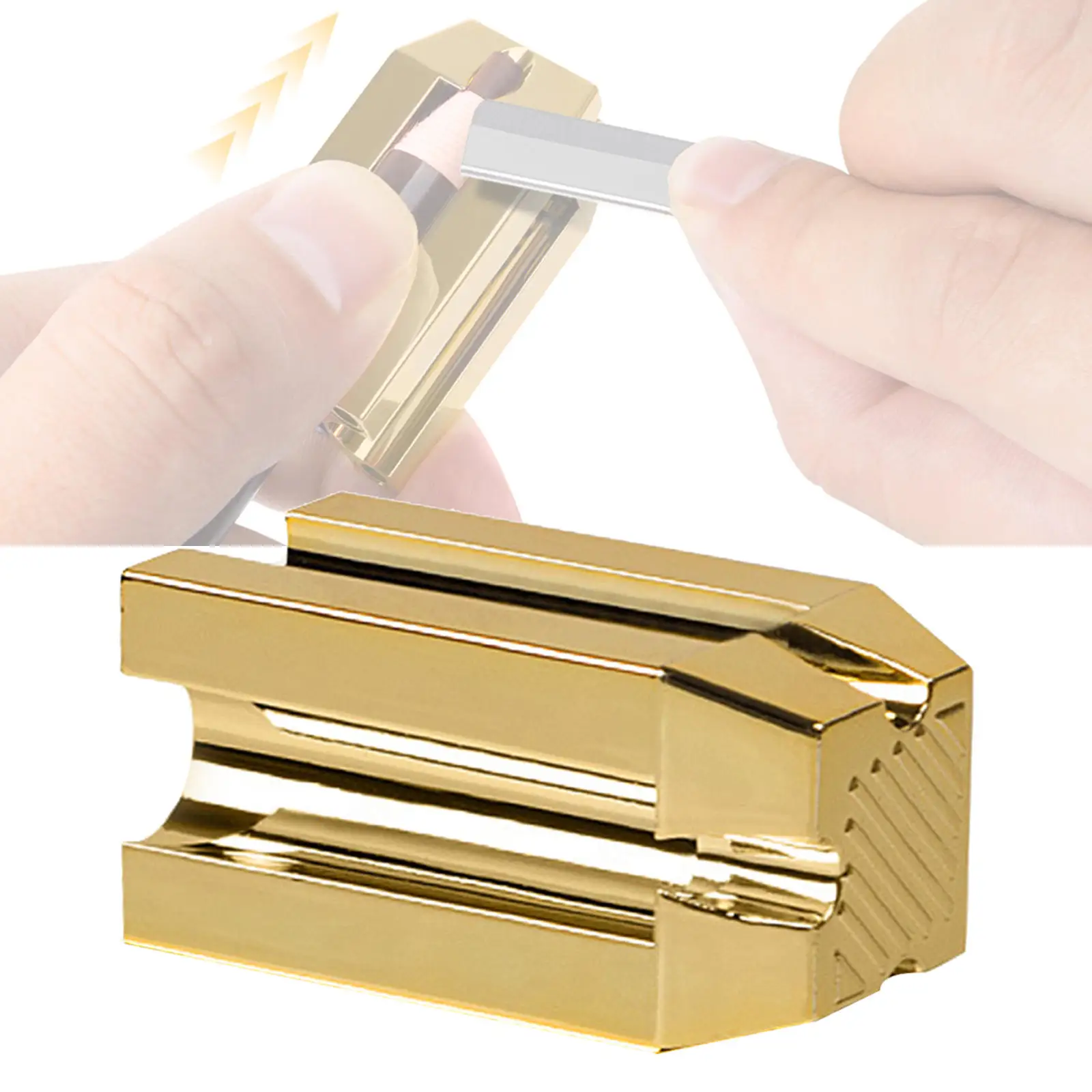 

4 in 1 Eyebrow Pencil Sharpener Makeup Tool Flattening Tool Eyebrow Liner Cosmetic Insert Slot Pencil Tip Thin Pencil Cutter