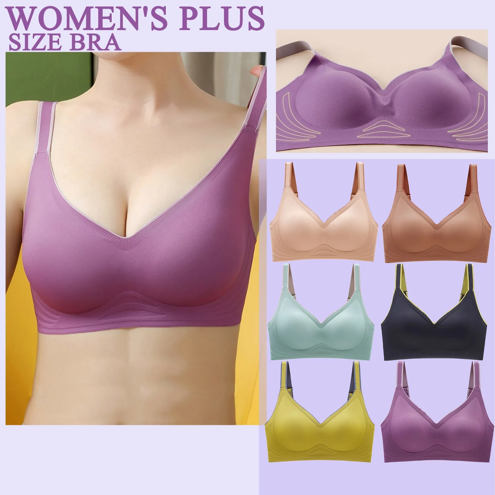

2021 Seamless Bra Push Up Bralette Underwear Bras For Women Cooling Gathers Shock-proof Female Intimate Comfortable Bra