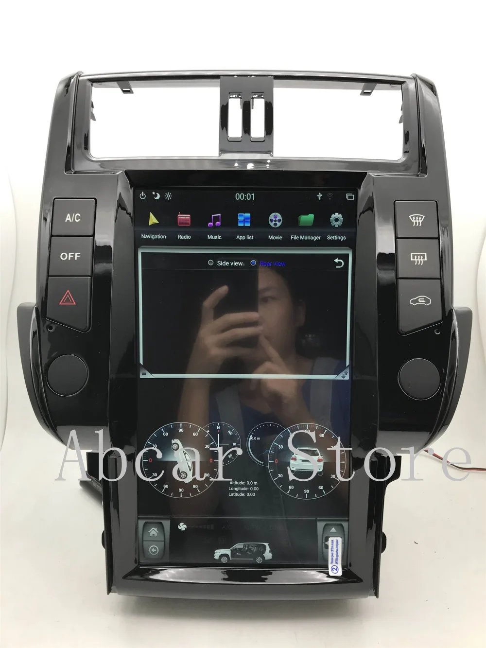 13,6 ''Tesla стиль Android 8,1 ips автомобильный dvd-плеер gps навигация для Toyota Land Cruiser Prado 150 радио
