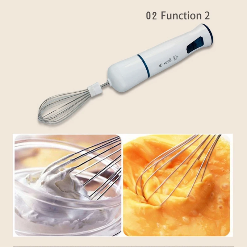 

Powerful 1000W 3-in-1 Hand Immersion Hand Blender 2 Speeds, Includes 304 Stainless Steel Stick Blender, Mixing Beaker, Food