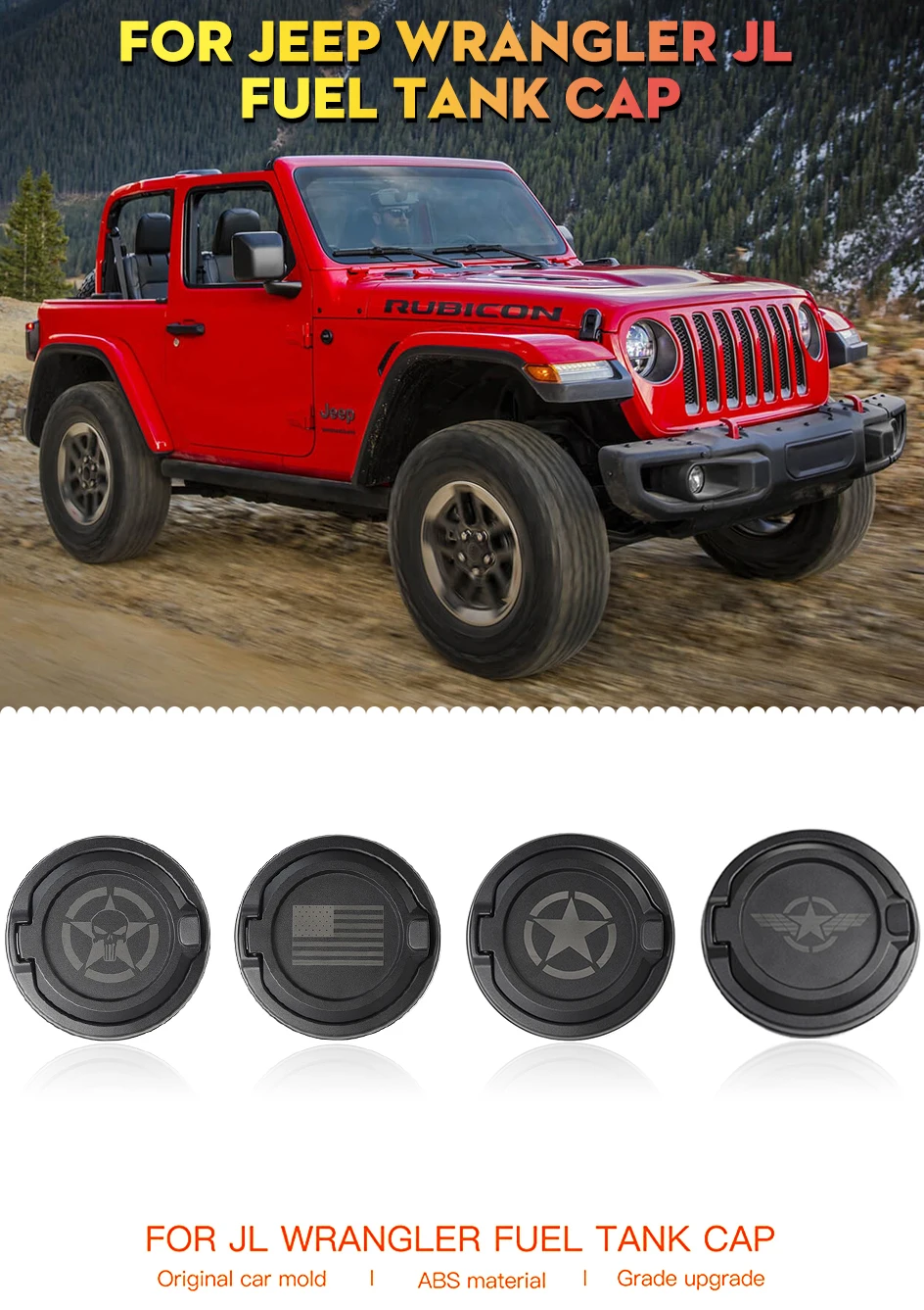 SHINEKA крышки бака для Jeep Wrangler JL Unlimited 2 4 двери бензобака крышка топливного бака крышка двери для Wrangler JL