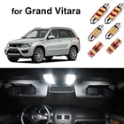 12 шт. светодиодная интерьерная с Canbus светильник комплект для Защитные чехлы для сидений, сшитые специально для Suzuki Grand Vitara 2006-2013 Купол Карта дверь багажника светильник без ошибок