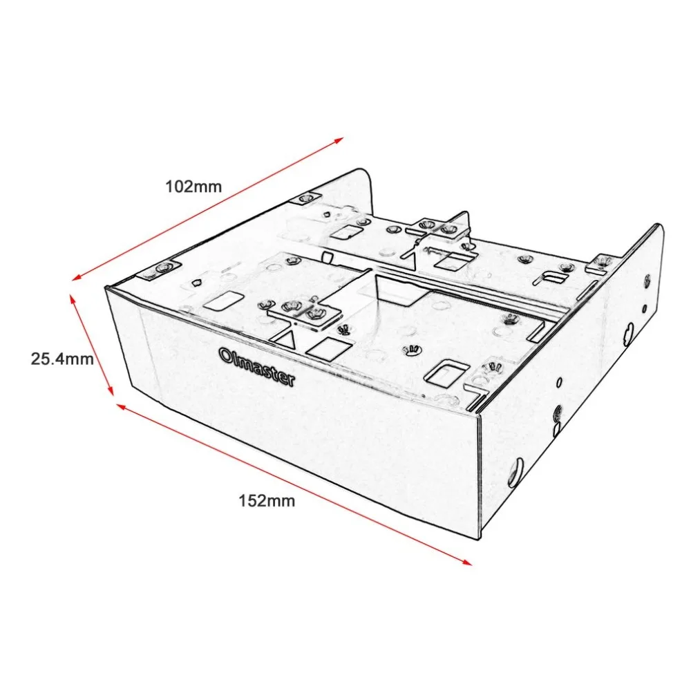 OImaster MR-8802 многофункциональное сочетание многофункционального жесткого диска конверсионный стеллаж стандарт 5,25 дюймов устройство