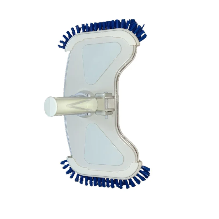 

Swimming pool blue and white curved sewage suction head swimming pool suction head curved bottom edge with brush suction head