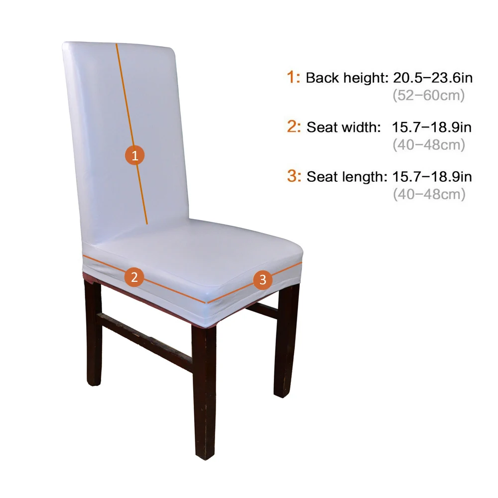 10 шт. Водонепроницаемый чехла для стула из искусственной кожи с эластичной