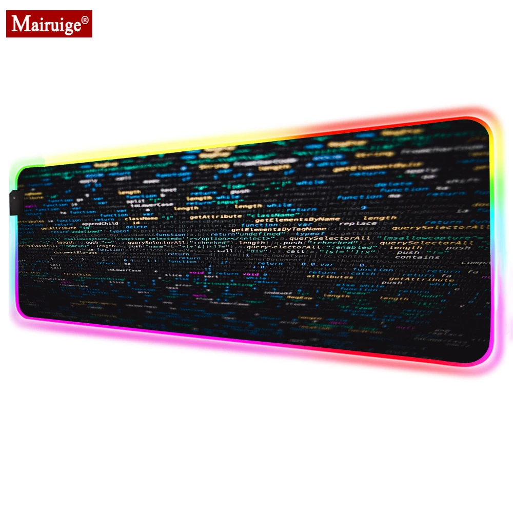 

Pc Programmes Play Mats Mouse Pad 90x40 Gaming Carpet Led Light Gamer Computer Accessories Backlight Rgb Desk Mat for Keyboard