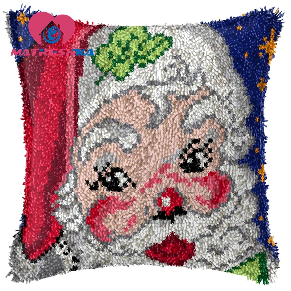 

Аксессуары для рукоделия, крючок с защелкой, Набор для вышивки ковровых покрытий, подушка для вышивки крестиком, сделай сам