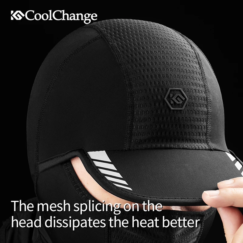 CoolChange Ice Fabric Breathable Summer Cycling Face Mask Road MTB Bike balaclava Sport Helmet Lining Hat Bicycle Scarf Protect |