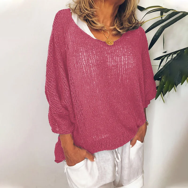 Большие размеры льняная Свободная блузка женская Мода Новые Топы Boho с длинным рукавом и круглым вырезом Женская рубашка размера плюс 4XL 5XL#67