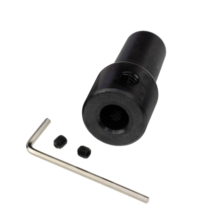 1PCS 3.17mm/4mm/5mm/6mm/7mm/8mm/10mm Motor Shaft Coupler Sleeve Coupling B10 Drill Chuck Taper Connecting Rod - Цвет: Removable-Steel